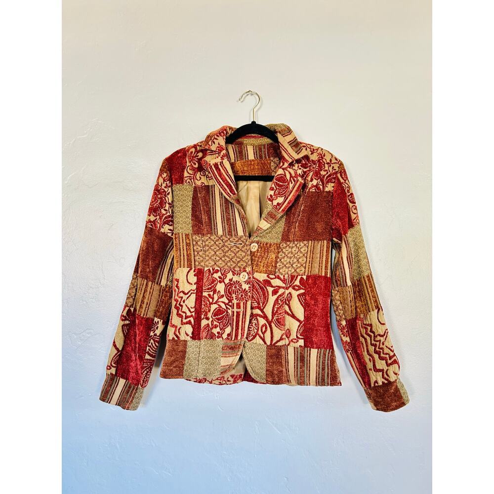 Vintage Patchwork Blazer - Picture 2 of 3